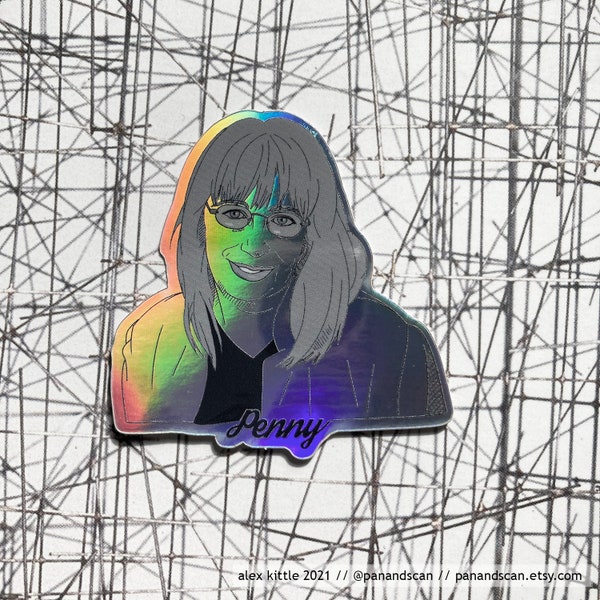 Penny Marshall Holographic Sticker