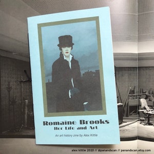 Romaine Brooks Illustrated Art History Zine