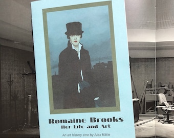 Romaine Brooks Illustrated Art History Zine