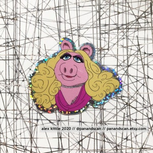 Miss Piggy (The Muppets) Glitter Sticker