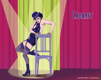 Cabaret Liza Minnelli Illustration Print