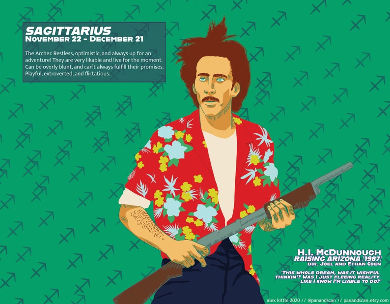 Nic Cage Zodiac Raising Arizona Sagittarius