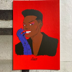 Grace Jones Postkarte