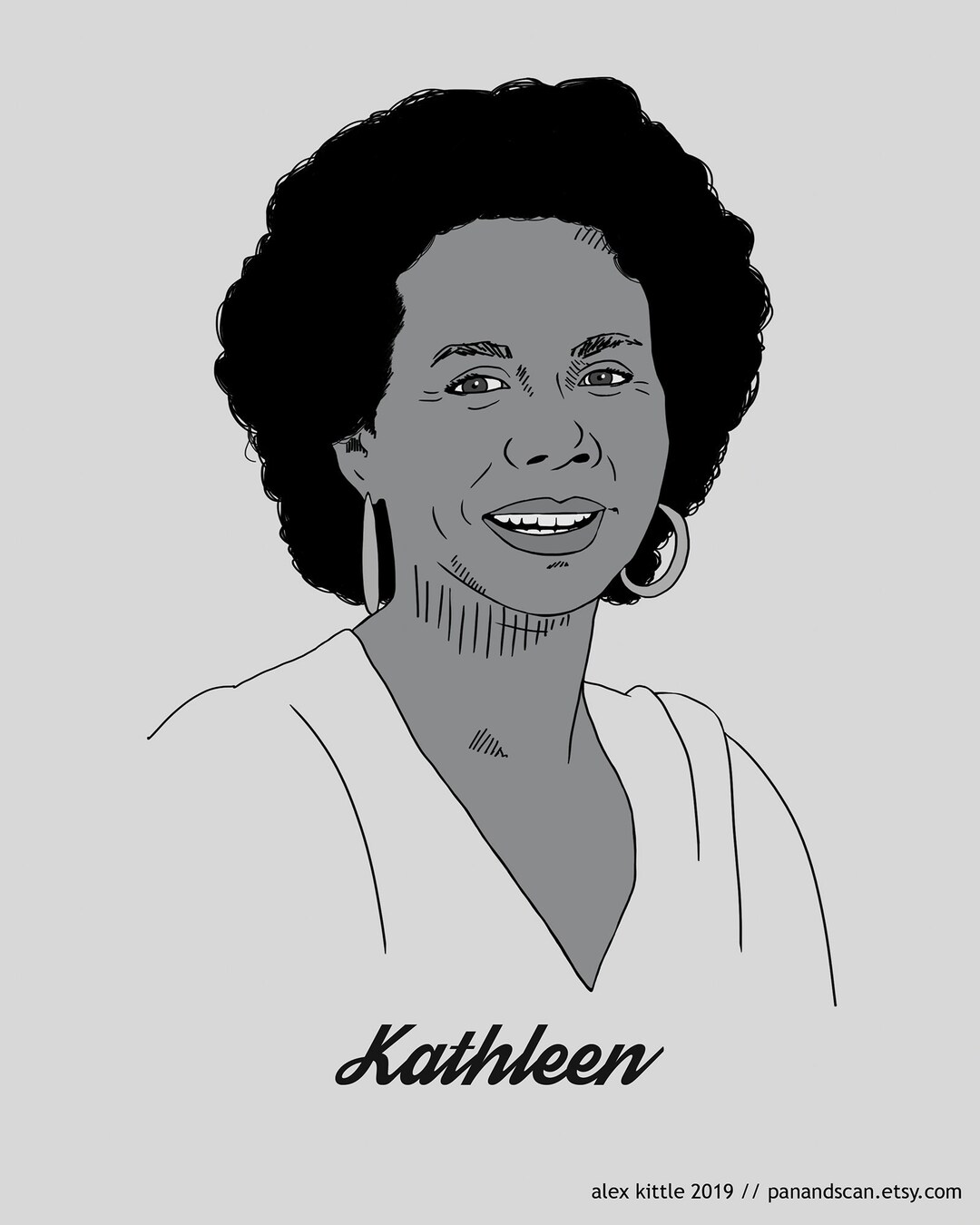 Kathleen Collins Portrait Print Etsy