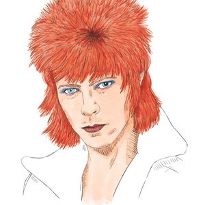 David Bowie Portrait Print
