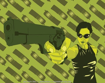 The Matrix Trinity Illustration