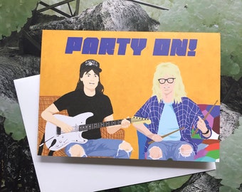 WAYNE'S WORLD Greeting Card - Birthday/Celebration