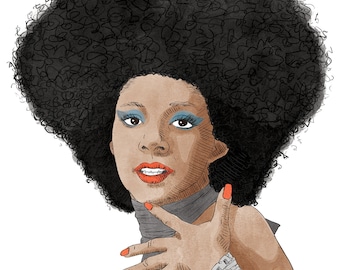 Betty Davis Portrait Print