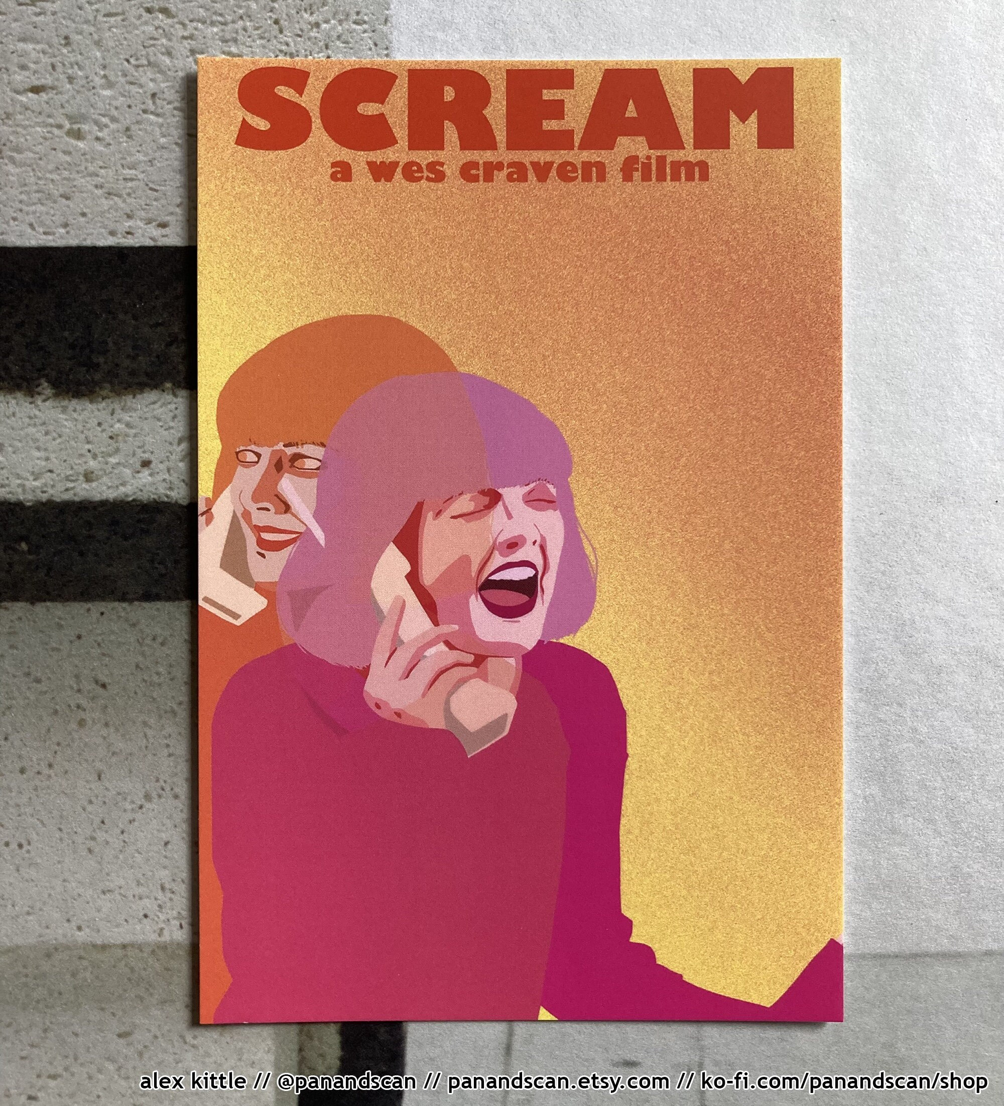  Scream 6 (Jenna Ortega, Tara Carpenter) Movie Poster - 11x17  Inches **CANVAS EDITION**: Posters & Prints