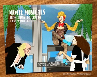 Hollywood Musicals Illustrated Wall Calendar (2024)