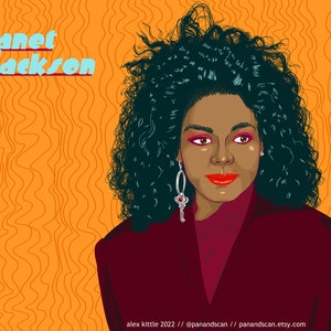 Janet Jackson Portrait Print