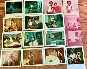Vintage Photo Lot 58 Black Americana Snapshots 1976 77 Family African American