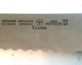Wusthof Dreizackwerk Classic 4149/20cm 8” Bread Serrated Knife Solingen Germany