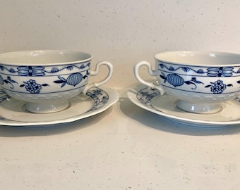 Leander 1946 Blue Onion RGK China Boheme Karlsbader Zwiebelmuster