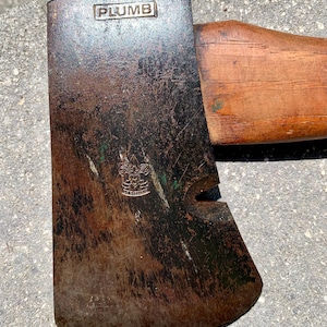 Vintage 1920s/30s PLUMB Boy Scout Axe Original Handle Old Logo Be Prepared
