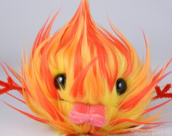 Fireball magic plush spell pal in fiery fur