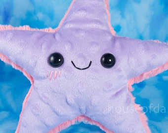 Sweet Starfish huggable sealife plush in three extra soft colors