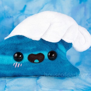 Wave huggable ocean plush with super soft foam