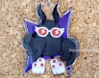 Chic Mothman Cool Cryptid Crew keychain