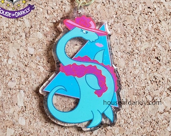 Fashionable Nessie Loch Ness Monster Cool Cryptid Crew keychain