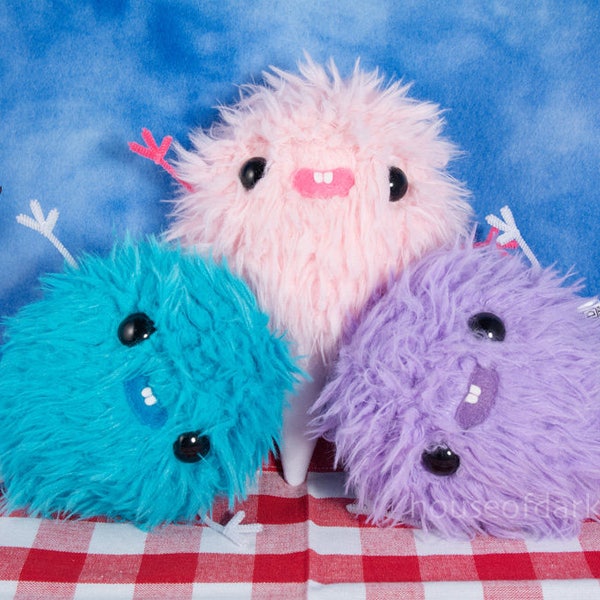 MADE TO ORDER: Cutie Cotton Candy plush fluffy pal in three colors