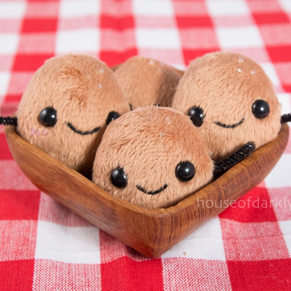 MADE TO ORDER: Beer Nut plush cute honey roasted nuts