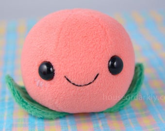 MADE TO ORDER: Perky Peach friendly fruit food plush