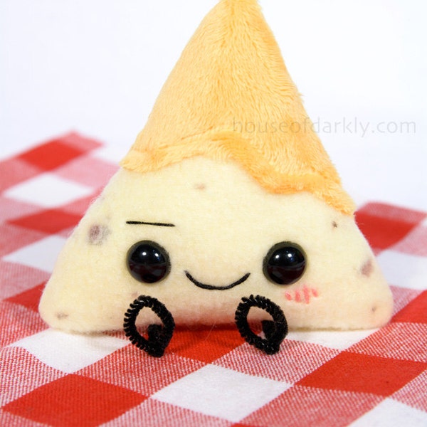 MADE TO ORDER: Nacho, Nacho Man...happy tortilla chip with nacho cheese food plush