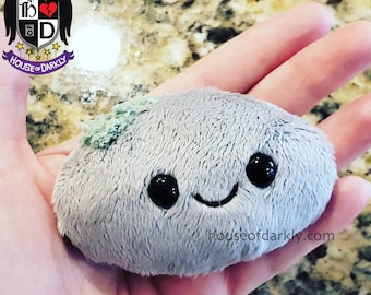 Petite Pocket Pebble Pal cute plush with moss