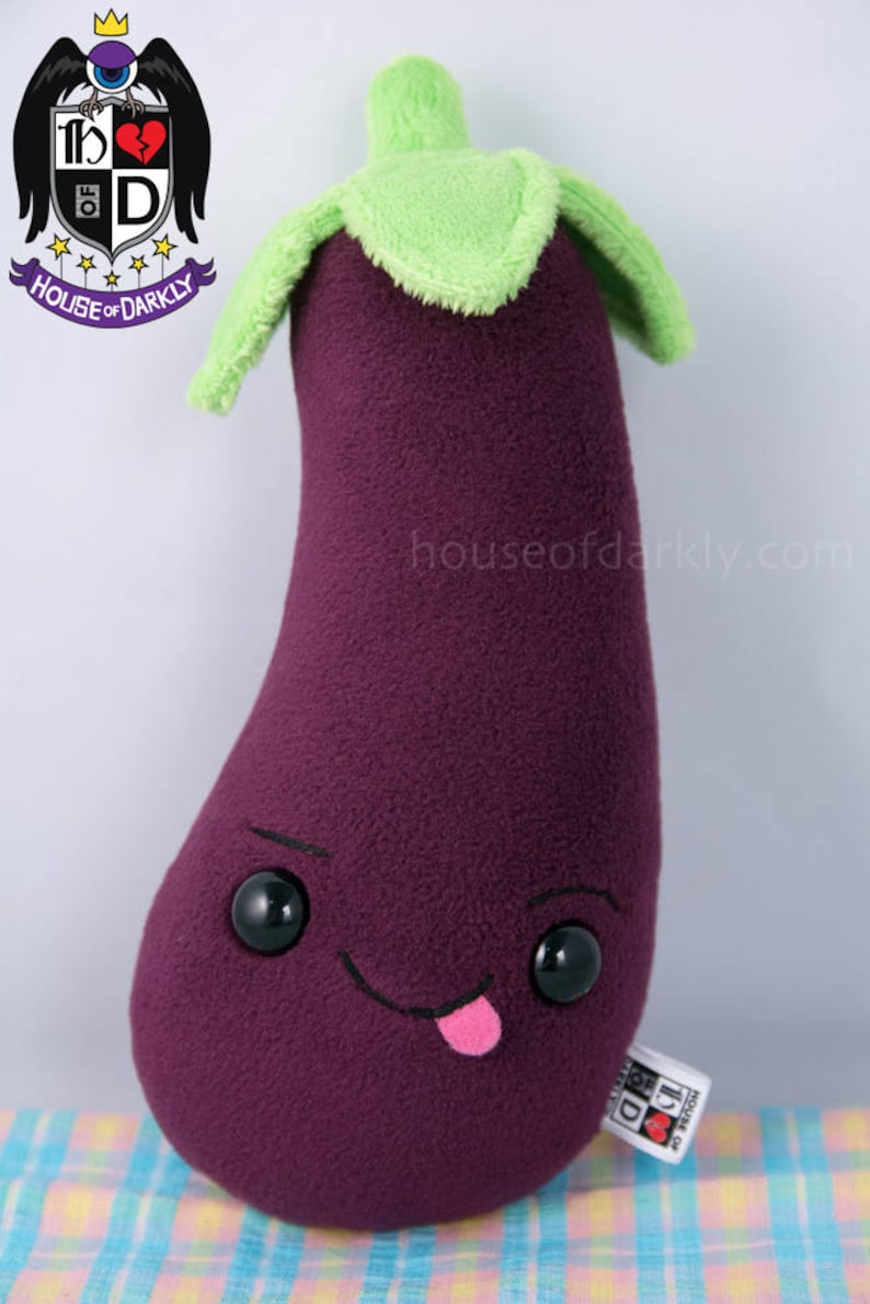 eggplant emoji plush
