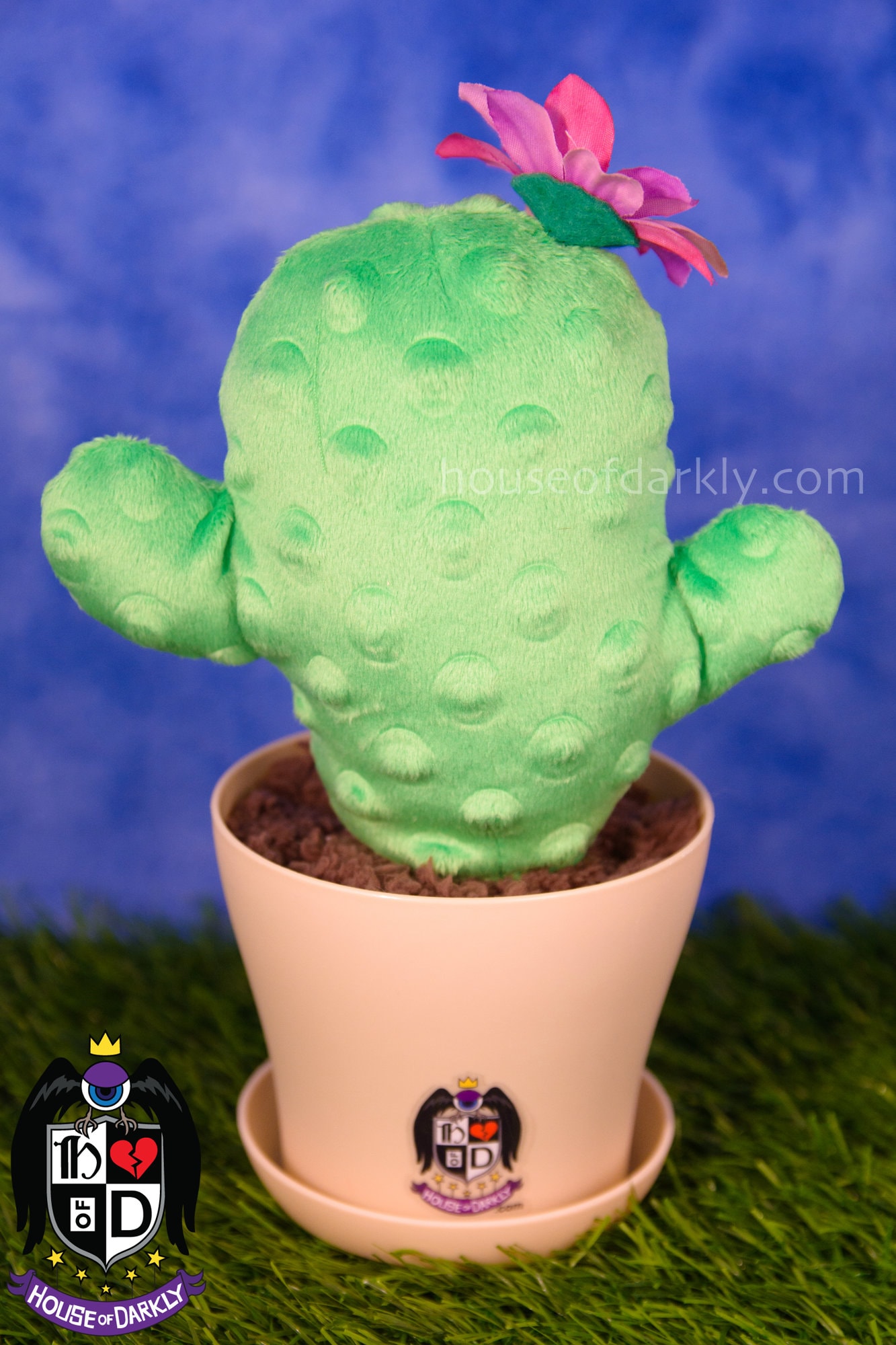 MADE TO ORDER: Cuddy Cactus Plush Potted Plant With Flower - Style