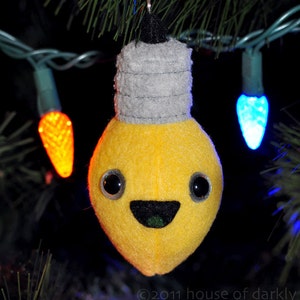 giant Xmas bulb plush festive ornament CHOOSE YOUR COLOR image 4