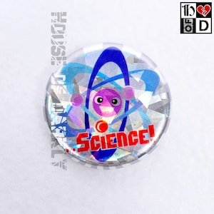 Science holographic adorable atomic model pin for science geeks