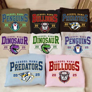 Custom Mascot Retro Shirt, Favorite Team Shirt, Homecoming Shirt, School Spirit Shirt, Personalized Sport Team Shirt, Custom Colors Team Tee