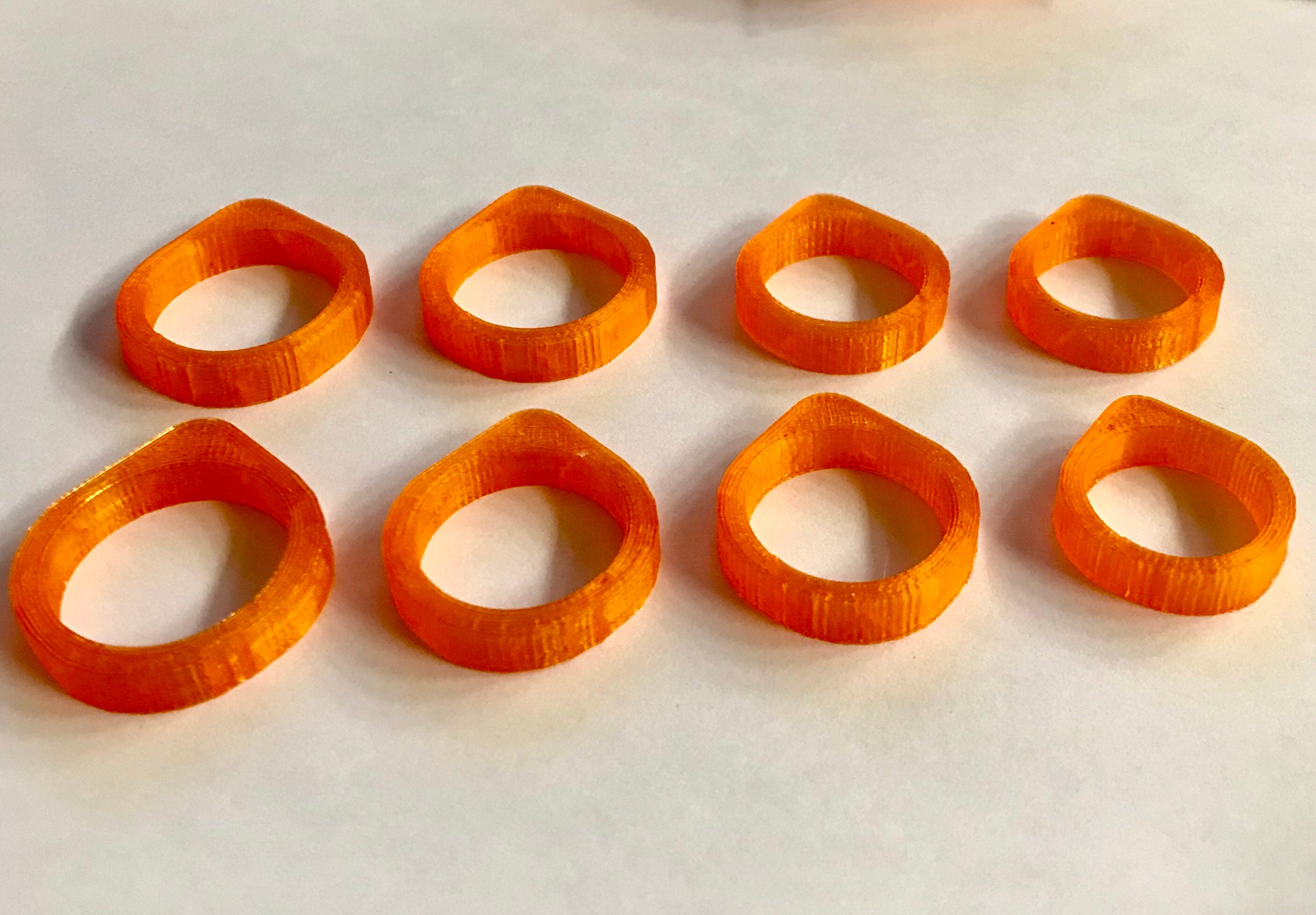 Sand Casting Ring Set Triangle 8mm Etsy