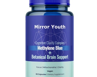 Methylene Blue Supplement | USP Grade Vegan Nootropic | Brain Support, Focus & Memory Booster Pills