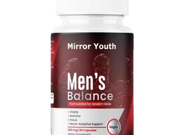 Potenciador de testosterona vegano para hombres / Suplemento natural para el equilibrio hormonal / Pastillas para energía, resistencia y alivio del estrés