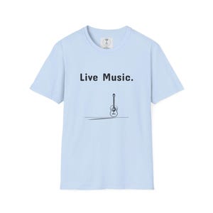Live Music Music Lover Tee, Gift for Musicians, Concert Shirt, Casual Wear, Inspirational Apparel