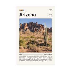 Arizona Digital Download Poster, Arizona Digital Download, Digital Download Poster, Travel Poster, Travel Print, Arizona Poster, Arizona Art