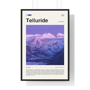 Telluride Colorado Poster, Telluride Poster, Colorado Poster, Telluride Print, Local Colorado Poster, Colorado Town Poster, Colorado City