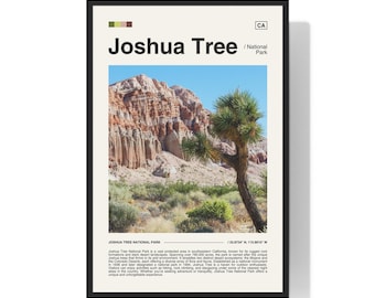 Joshua Tree National Park Poster, Desert Sunset Art