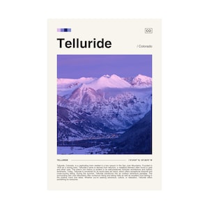 Telluride Colorado Digital Download Poster, Telluride Digital Download, Digital Download for Poster, Colorado Digital Download