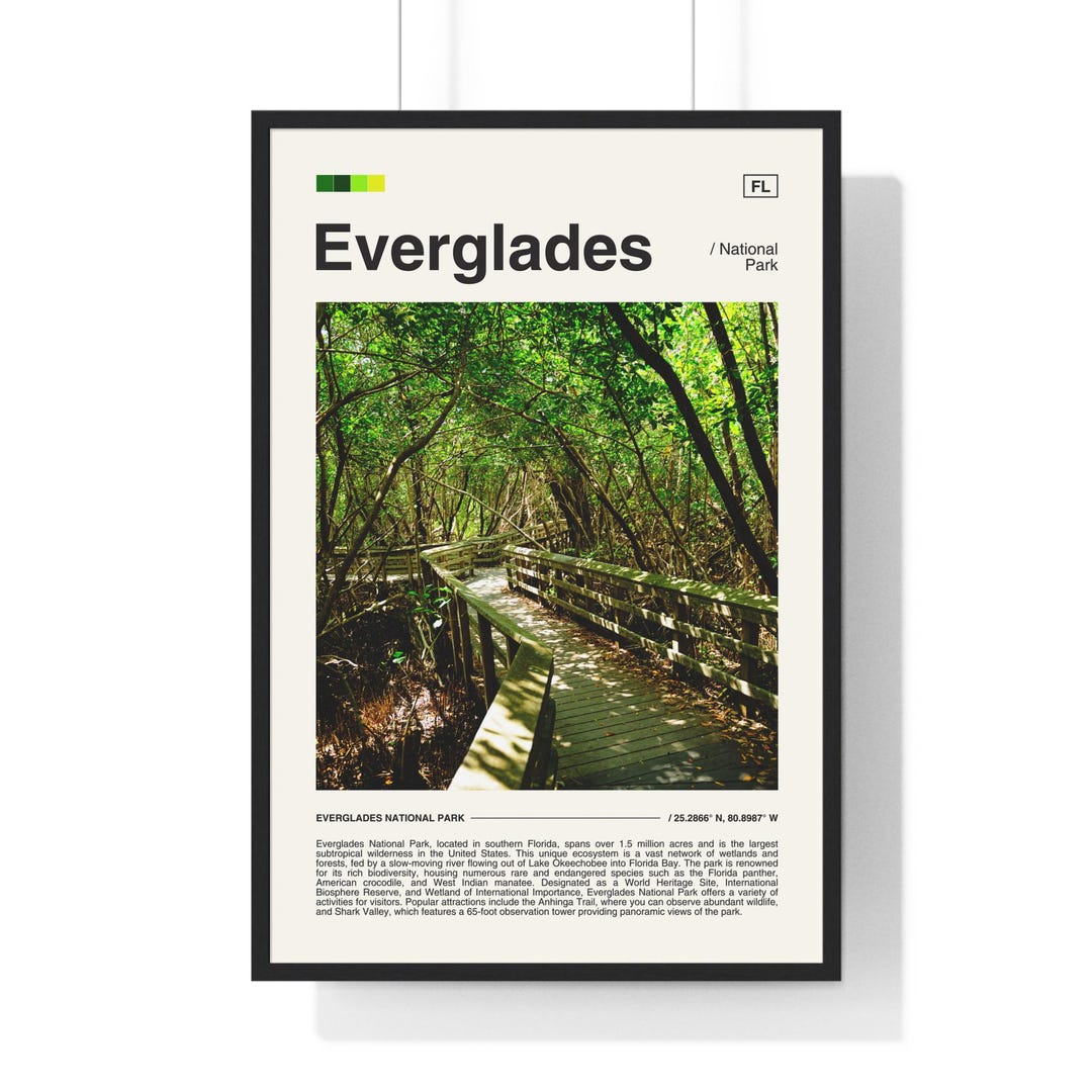 Everglades National Park Poster, Everglades National Park, National