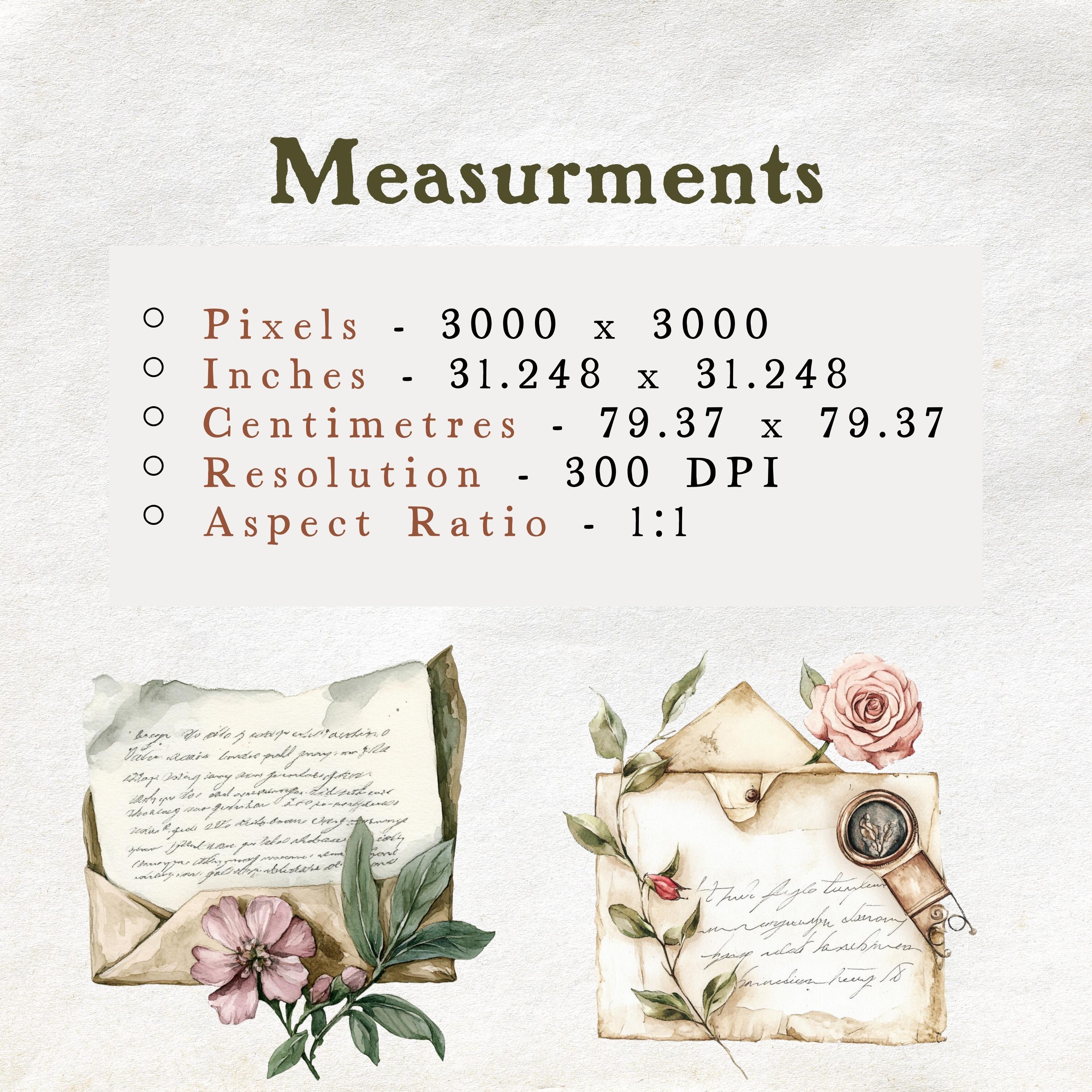 Watercolor Cottagecore Letter Clipart – Vintage Floral Stationery ...
