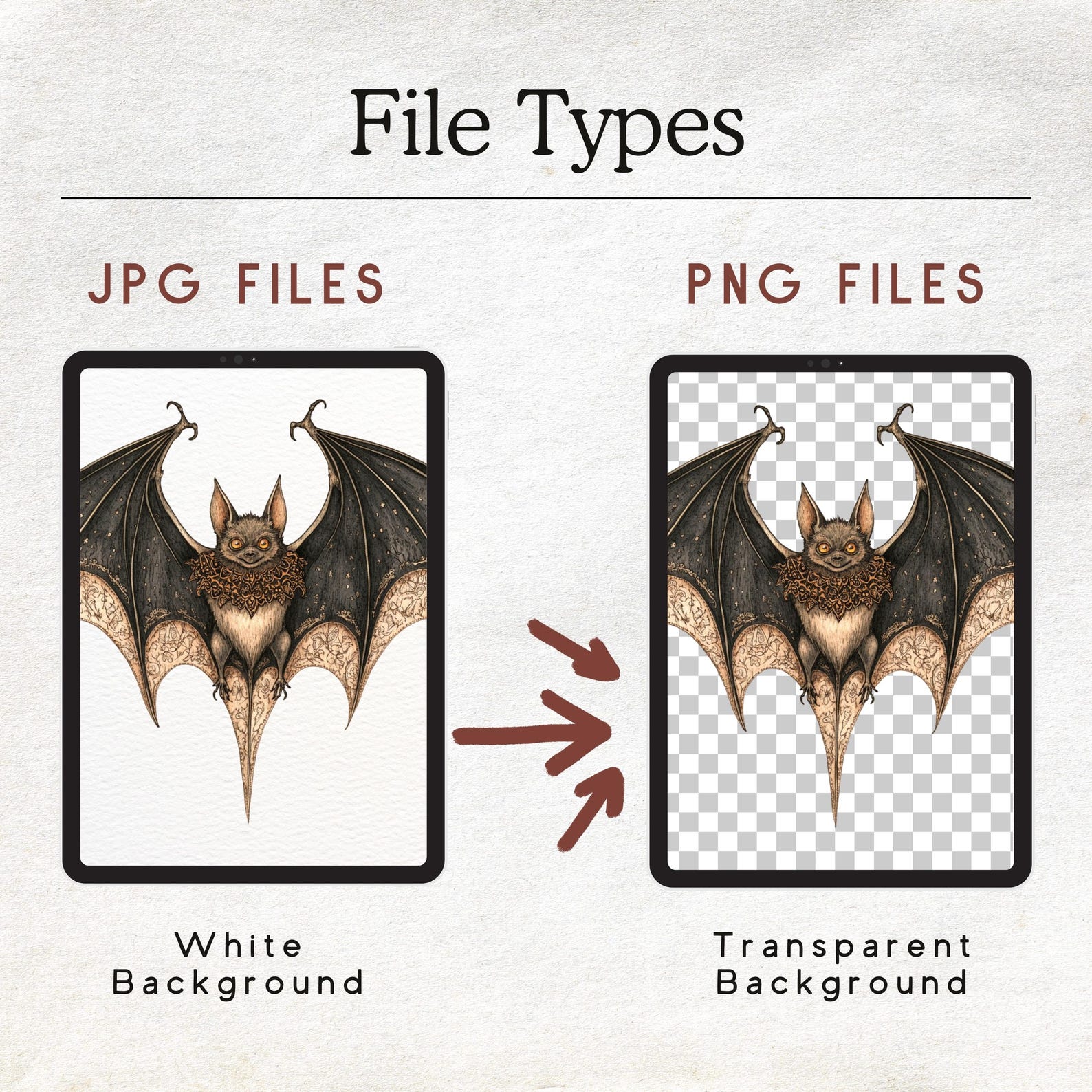 Magical Bats - 6 Watercolor Clipart Set, Bat Clipart, Whimsical, Animal ...