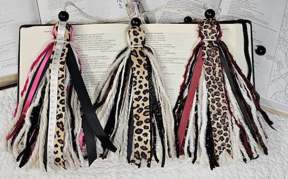 Cheetah Print Bible Tassel (can customized with additional colors)