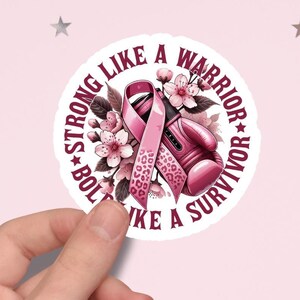 Breast CANCER AWARENESS Sticker, Survivor Sticker, Pink Ribbon Sticker, Warrior Sticker, Survivor Sticker, Support Sticker,