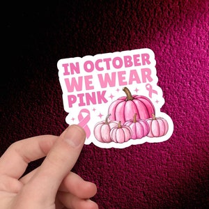 Breast CANCER AWARENESS Sticker, Survivor Sticker, Pink Ribbon Sticker, Warrior Sticker, Survivor Sticker, Support Sticker,