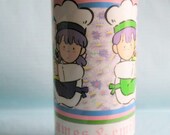 80s Vintage James and Emily Tin Round Coinbox by Melody Stationery