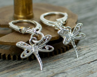 Dragonfly Silver Earrings